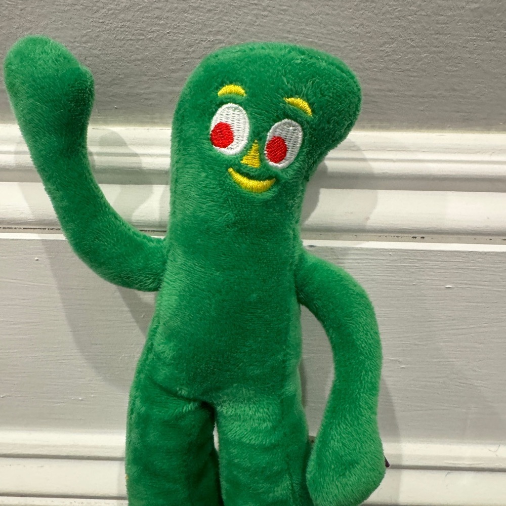 Gumby Green Plush Dog Pet Toy - Picture 2 of 5